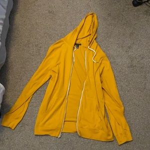 21 men light zip up hoodie!